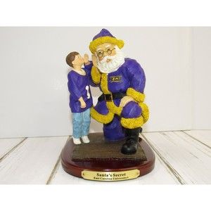 East Carolina University ECU Santa's Secret Figurine 2001 Collegiate Collectible